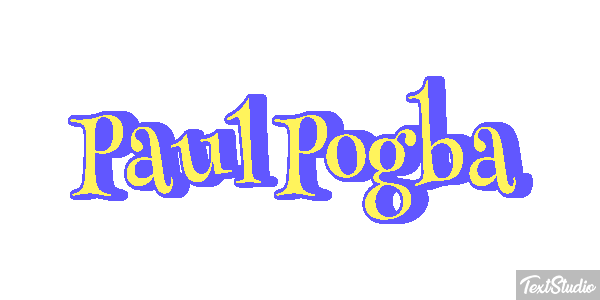 Paul Pogba Text effect