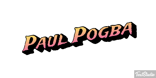 Paul Pogba Text effect