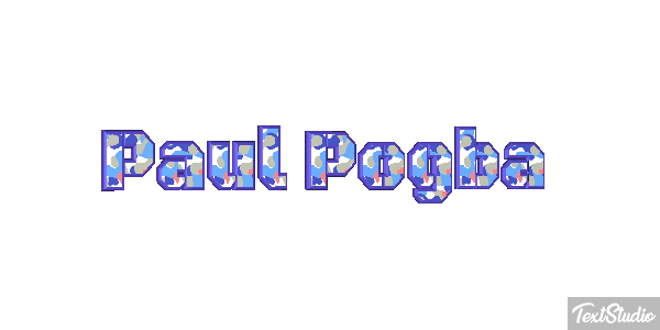 Paul Pogba Text effect