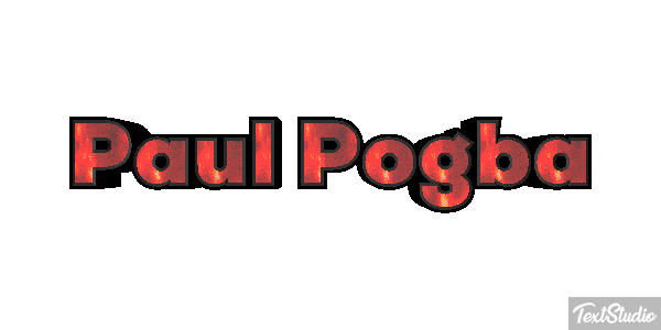 Paul Pogba Text effect