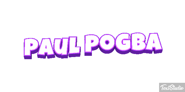 Paul Pogba Text effect