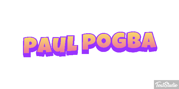 Paul Pogba Text effect