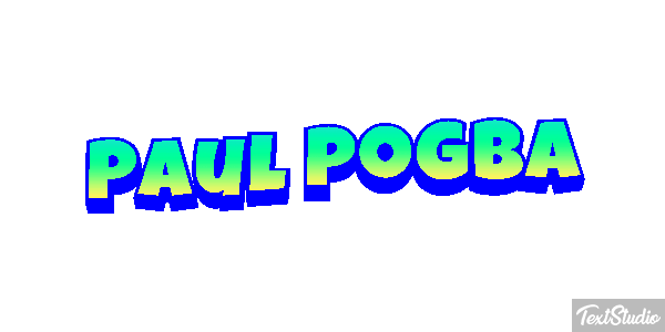 Paul Pogba Text effect