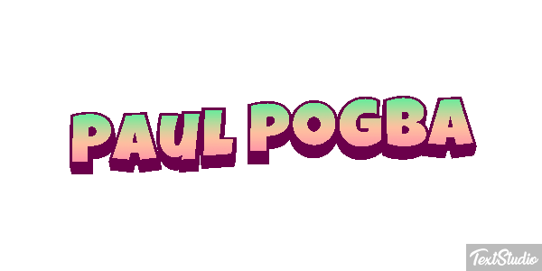 Paul Pogba Text effect