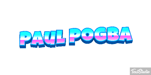 Paul Pogba Text effect