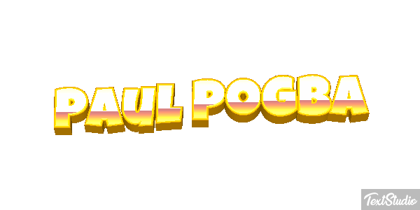 Paul Pogba Text effect