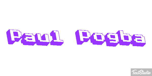 Paul Pogba Text effect