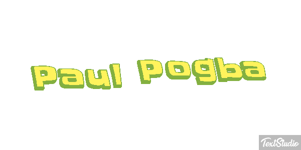 Paul Pogba Text effect