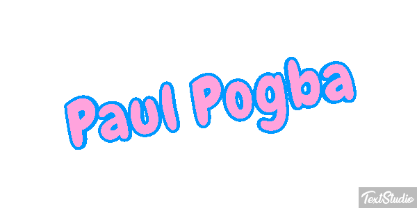 Paul Pogba Text effect