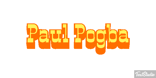 Paul Pogba Text effect