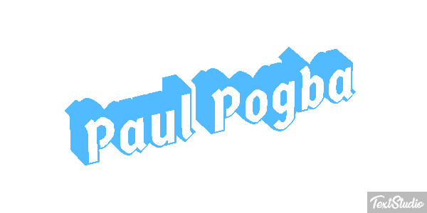 Paul Pogba Text effect