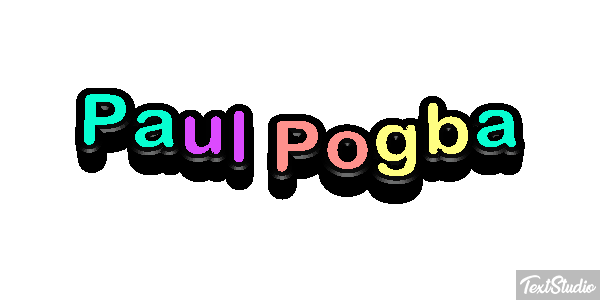 Paul Pogba Text effect