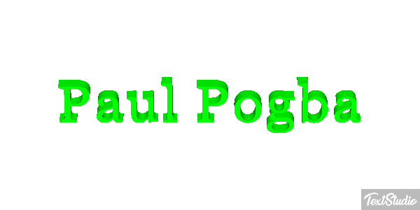 Paul Pogba Text effect