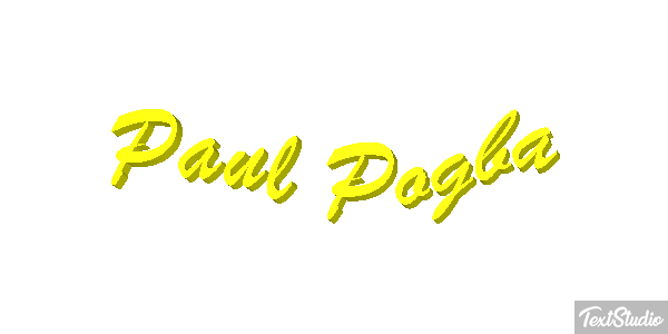 Paul Pogba Text effect