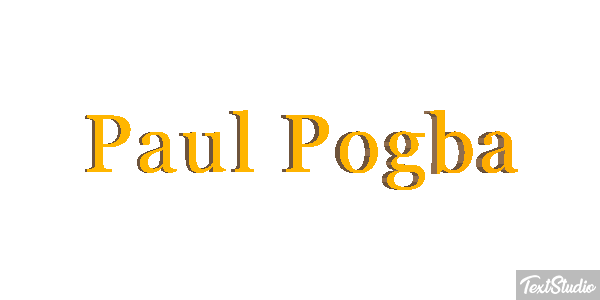 Paul Pogba Text effect