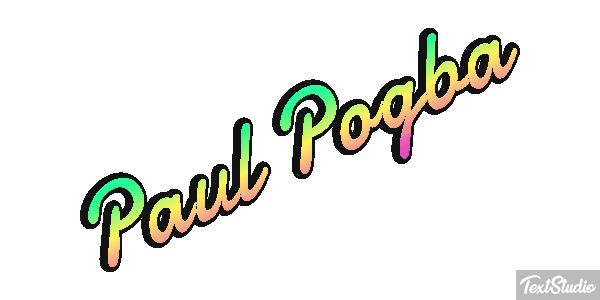 Paul Pogba Text effect