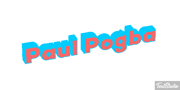 Paul Pogba Text effect