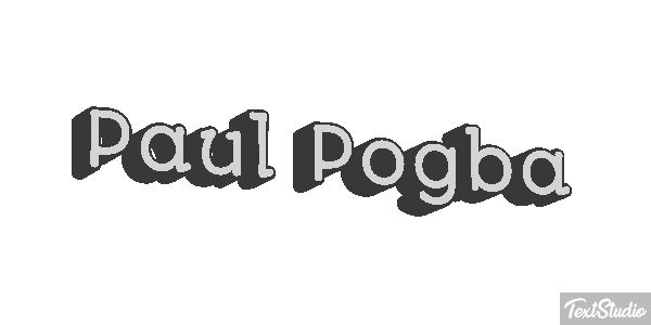 Paul Pogba Text effect
