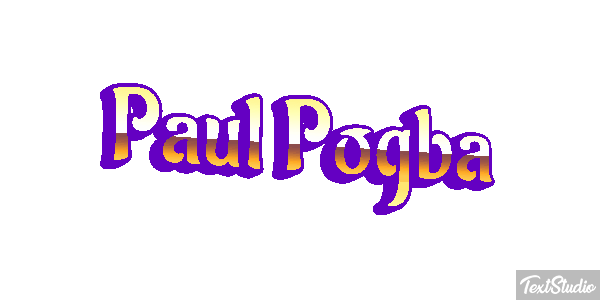 Paul Pogba Text effect