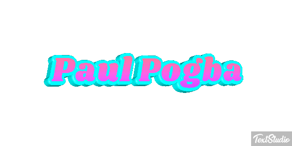 Paul Pogba Text effect