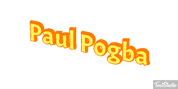 Paul Pogba Text effect
