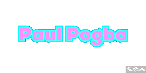 Paul Pogba Text effect