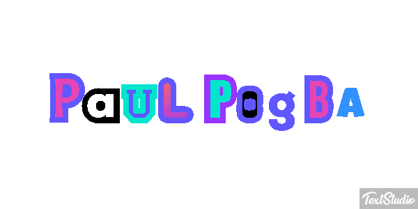 Paul Pogba Text effect