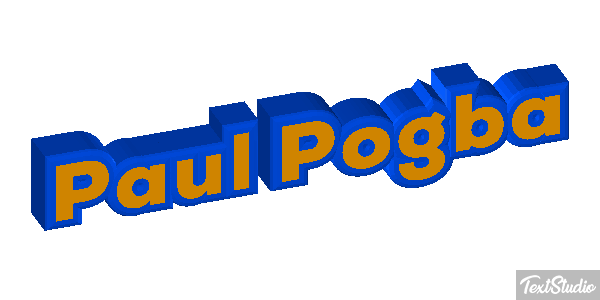 Paul Pogba Text effect