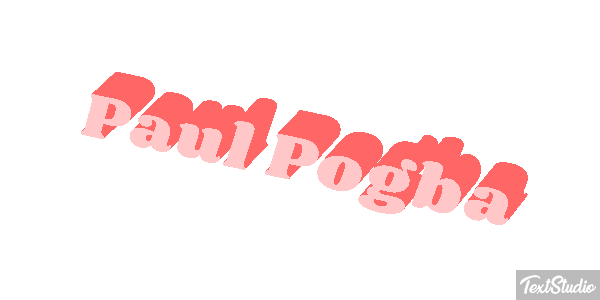 Paul Pogba Text effect