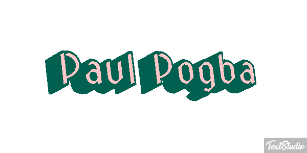 Paul Pogba Text effect