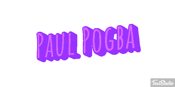 Paul Pogba Text effect