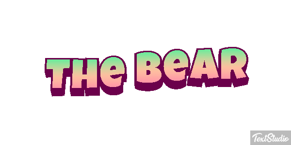 The Bear Effetto testo