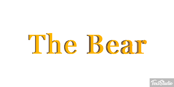 The Bear Effetto testo