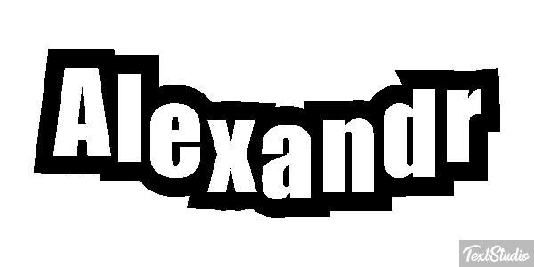 Alexandr Text effect