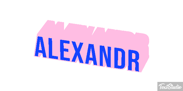 Alexandr Text effect