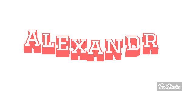 Alexandr Text effect