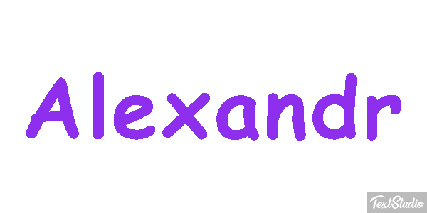 Alexandr Text effect