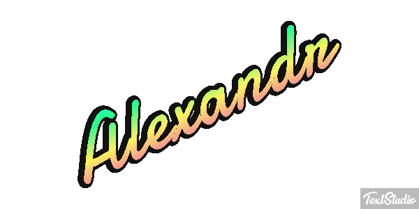Alexandr Text effect