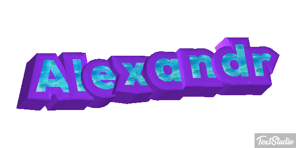 Alexandr Text effect