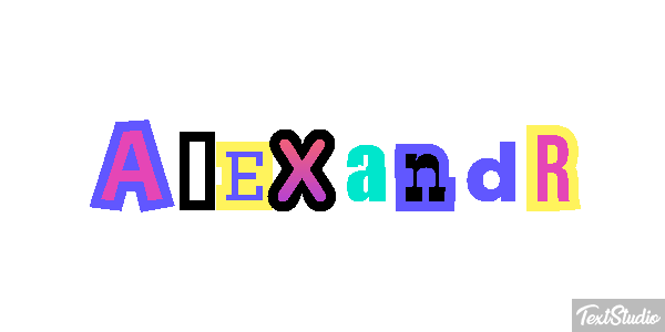 Alexandr Text effect