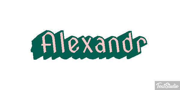 Alexandr Text effect