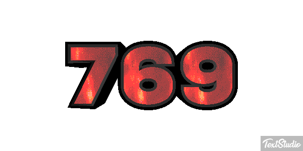 769 Tekst effect