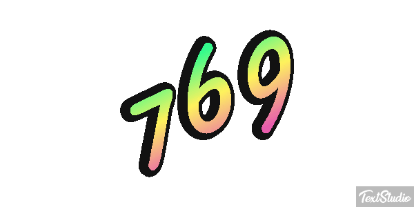 769 Tekst effect