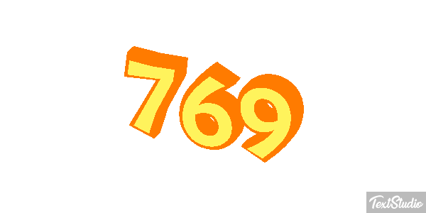 769 Tekst effect