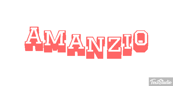Amanzio Effetto testo