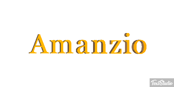 Amanzio Effetto testo