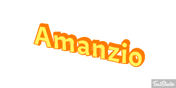 Amanzio Effetto testo