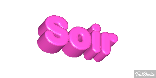 Soir Effet de texte