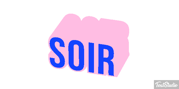 Soir Effet de texte