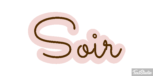 Soir Effet de texte